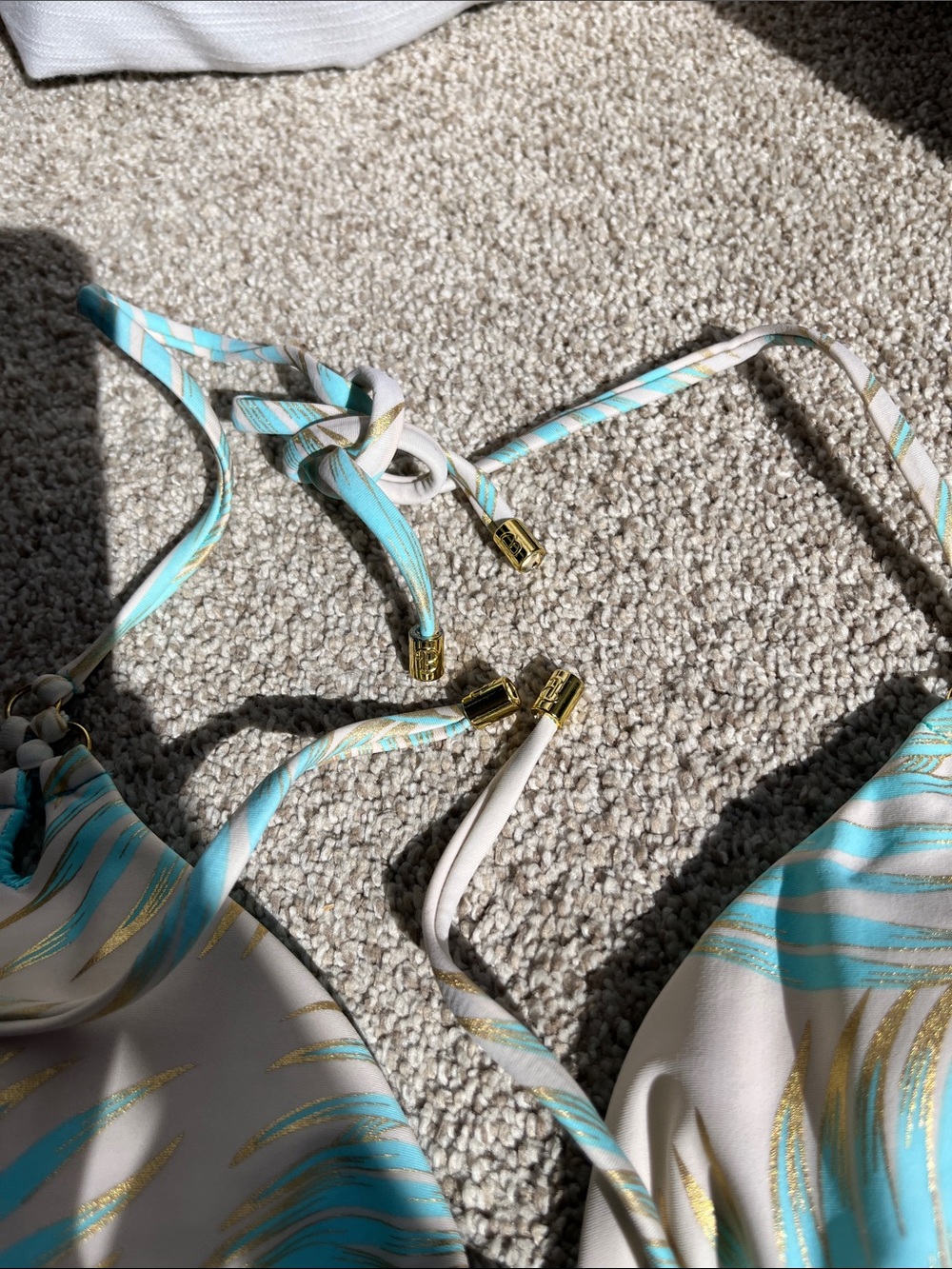 Beach Bunny Aqua Palm Bikini M/L - Picture 7 of 12